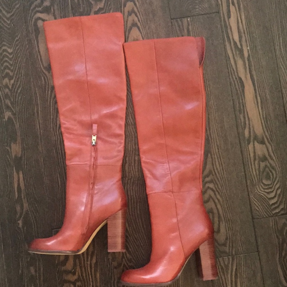 Sam Edelman Rylan Boots NWOT - Rust Red - Picture 3 of 5